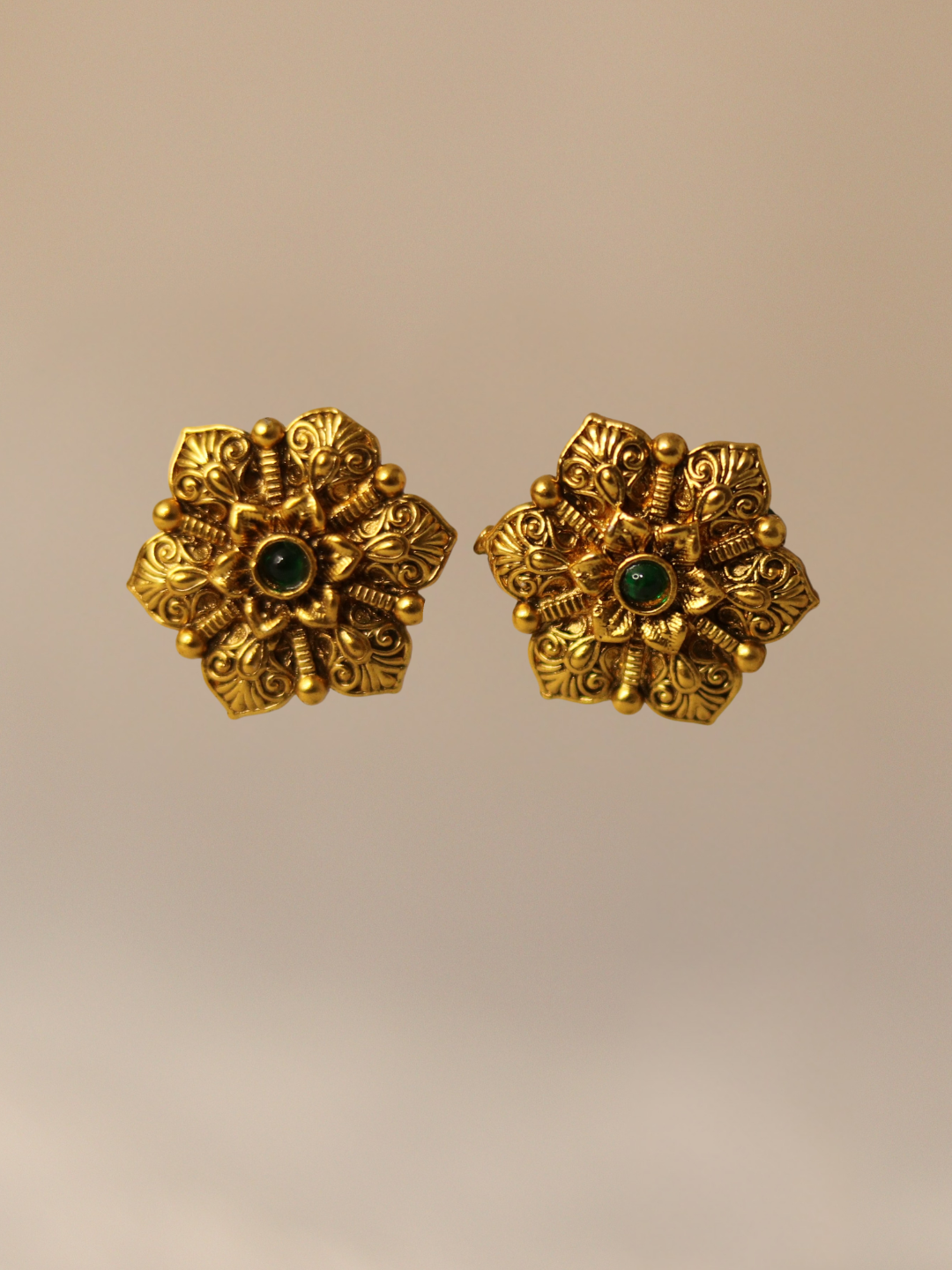 Antique Gold Plated Temple Tops 09-001