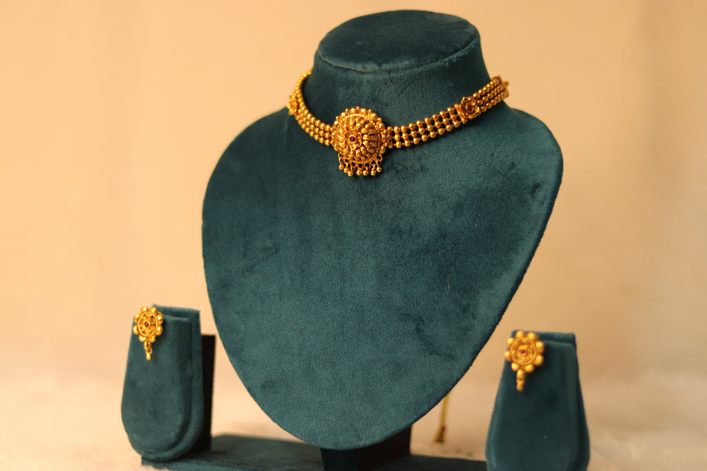 Antique Choker Necklace Set #005