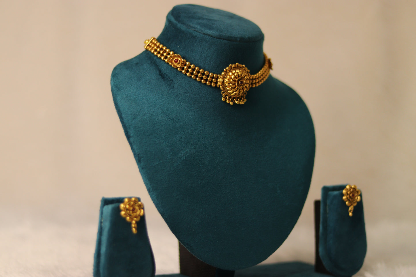 Antique Choker Necklace Set #005