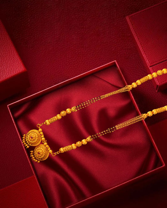 “Royal Temple Design Long Mangalsutra”
